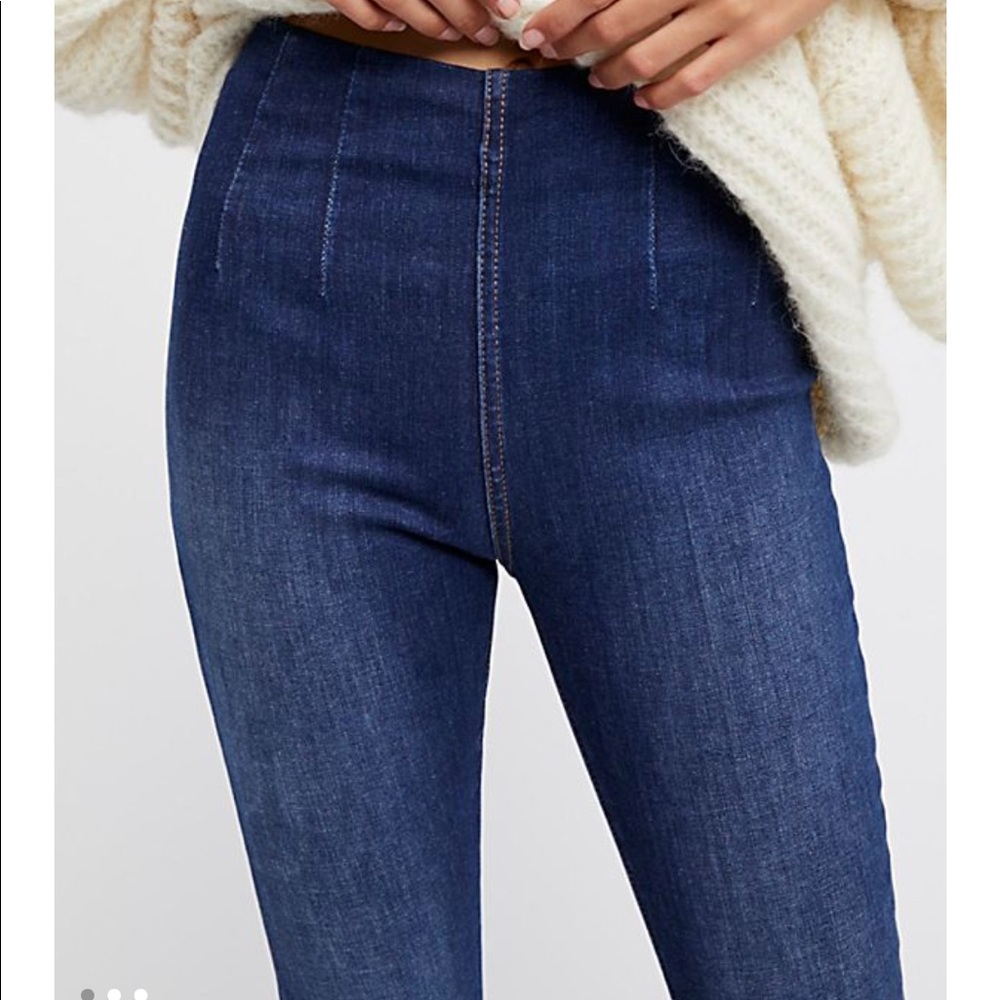 Free People slip on jeans